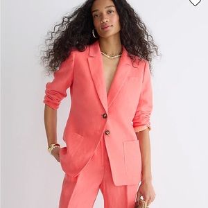 NWT Linen Coral J.Crew Blazer